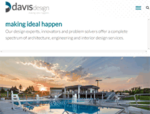 Tablet Screenshot of davisdesign.com